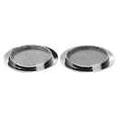 2x Guitar Soundhole Insert Speaker Grills for Resonator Dobro Guitar Chrome