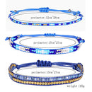 Hand-Knitted Rice Bead Set Bracelet Bohemian Style Woven 3-Layer Bracelet S