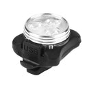 USB Charging MTB Bike Headlight Taillight 3 Modes Bicycle Rear Lamp (White)