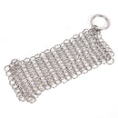 Stainless Steel Cast Iron Cleaner Chainmail Scrubber HomeCookware Kitchen Tool F