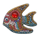 5pcs DIY Cartoon Fish Diamond Painting Keyring Cross Stitch Keychain Decor
