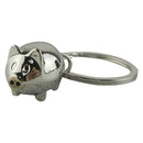 1Pc Lovely Mini Pig Keychain Keyring Keyfob Cute Gift Ring Charm Decoration S6A2