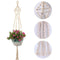 Macrame Plant Hangers Set Of 2 Indoor Wall Hanging Planter Basket Flower Po