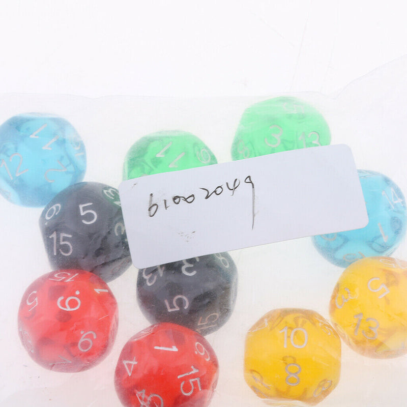 10PCS D16 Polyhedral Dice for Dungeons and Dragons Party Favors Dice New High
