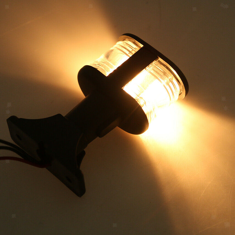 1 Piece 12V 360 Degree White LED Light Boat Bow Navigation Lamp Signal Light