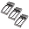 3pack Reversible Alloy Belt Buckle Replacement Rectangular Single Pin Buckle