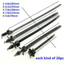 100x Mixed Nylon Cable Tie Bundled Car Wire Harness Line Fastener Zip Clip Band