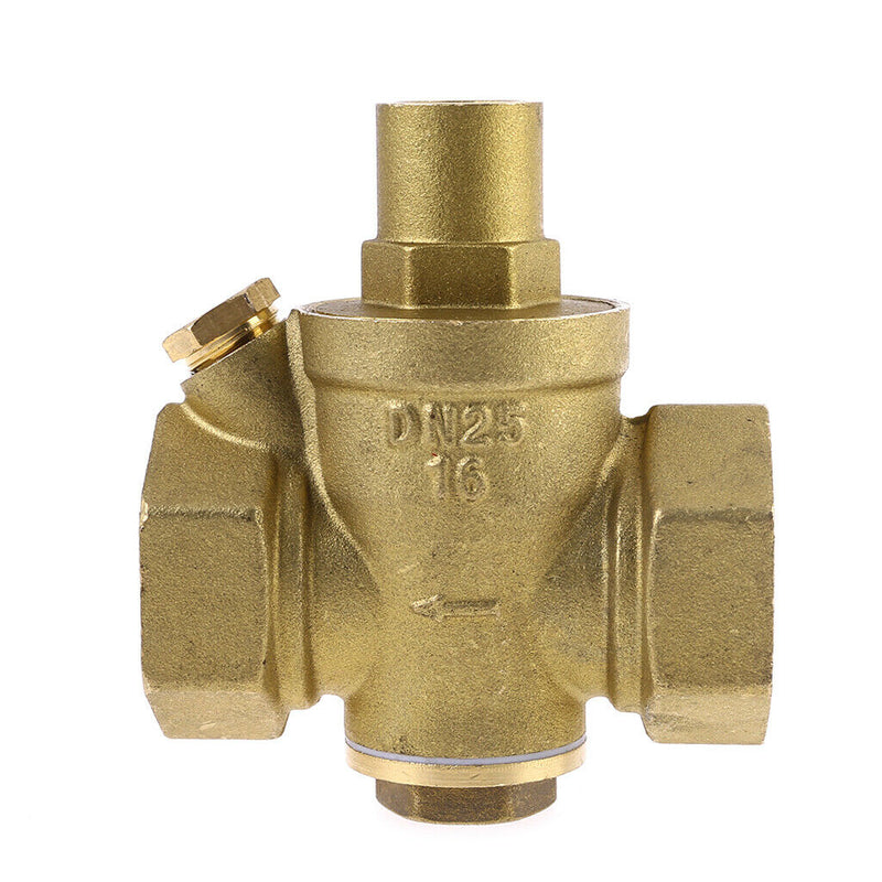 DN25 1" Adjustable Brass Water Pressure Reducing Regulator Valve PN 1.6 New