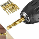 6pcs 1/4 "Hex shank M3-M10 Titanium Thread Cutter Hexagonal Shank Drills Tool