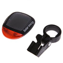 Waterproof Solar Power LED Bicycle Rear Lamp Bike Tail Safety Warning Light