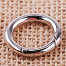 Zinc Alloy Plated Round Spring O-Ring Snap Buckles Clips For Carabiner Handbag
