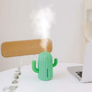 1X(340Ml Usb Air Humidifier Cactus Timing Aromatherapy Diffuser Mist Maker