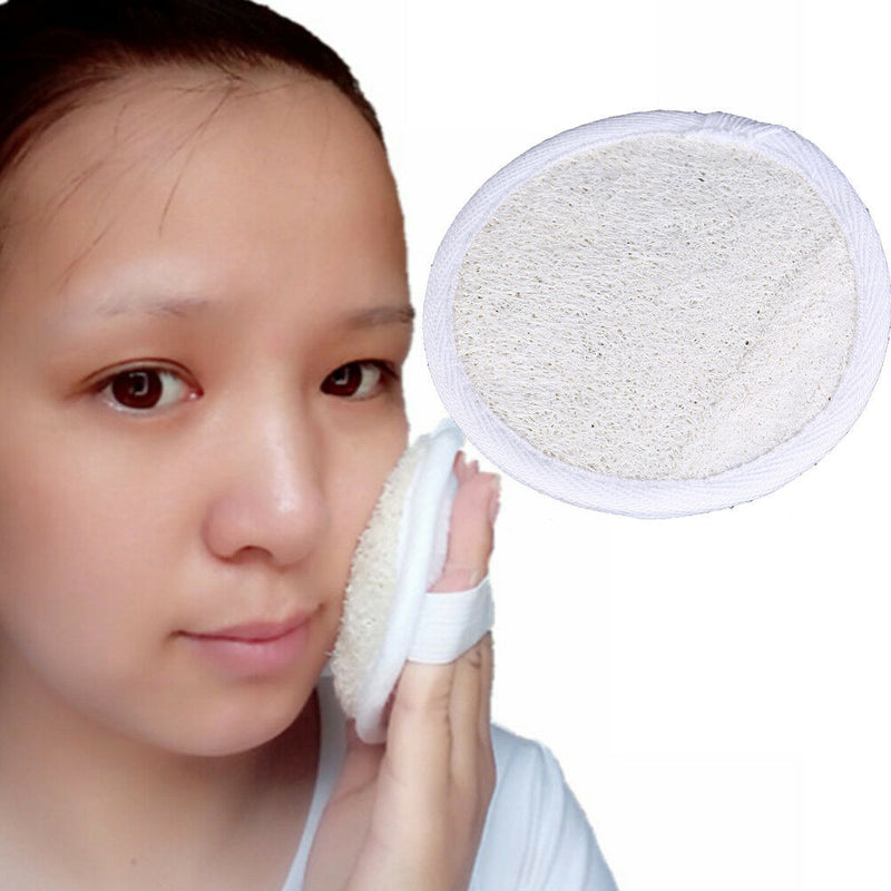 Natural Loofah Luffa Loofa Facial Body Pad Sponge Cleanser Scrubber Brush  Kw