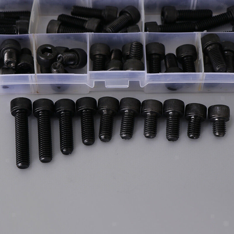 Black-force 12.9 Screw Alloy Level Hexagon Steel Plug Head Cap Screws M8 Series