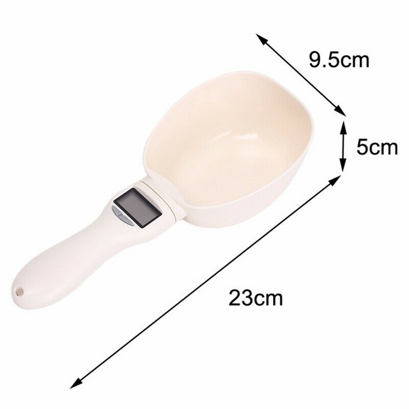 Pet Food Water Measuring Spoon Cup With Led Display Kitchen Scale Scoop Por