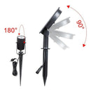 Led Landscape Solar Spotlights Waterproof Outdoor Solar Lights Auto On/Off