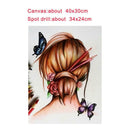 Butterfly Girl 5D DIY Diamond Painting Mosaic Cross Stitch Embroidery Decor