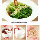 Stainless Steel Garlic Press Ginger Grinding Vegetable Cutter Kitchen Tool