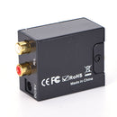 Optical Coaxial Toslink Digital to Analog Audio Converter Adapter RCA L/R 3C