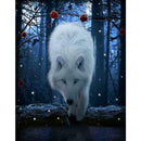 5D DIY Diamond Painting Night Wolf Cross Stitch Embroidery Rhinestones Kits