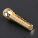 6pcs Guitar Fittings Solid String Pegs Guitar Bridge Pins Pure Copper