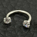 Fashion Crystal Rings Nose Lip Eyebrow Nipple Ear Belly Ring Piercing Jewelry TR