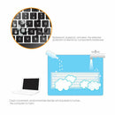 Waterproof Pink Transparent Keyboard Cover Washable Protection for Laptop