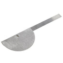 Stainless Steel Protractor w 10 cm Measurement Ruler