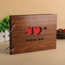 Handmade Wooden DIY Family Baby Lovers Memory Book Wedding Photo Album Gift ZZP