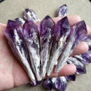 7-9cm Amethyst Cluster Natural Quartz Crystal Point Wand Specimen Reiki Healing