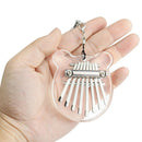 Portable Acrylic Kalimba 8 Keys Finger Piano Mbira Pendant Gift Xmas Present