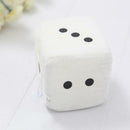 Novetly Black Car Soft Spotty Hanging Mirror Dice Set Furry Fluffy Accessory