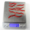 50x Red Earthworm Soft Worm Fishing Lures Bait Hooks Baits Tackle Crankbaits