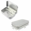 24 Pack Metal Rectangular Empty Hinged Tins Box Containers Mini Portable Bo