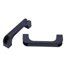 2 PCS D Shape Plastic Furniture Pull Handle Black H7W7