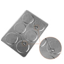 6X Stainless Steel Magnetic Spice Rack Herb Pot Jar Kitchen Storage Holder TNZ