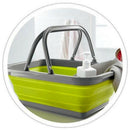 Portable Folding Plastic Square Bucket Cleaning Tools Laundry Basket Water