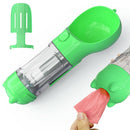 Multi-function Portable Pet Water Bottle Small Dogs Drinking Bowl (Green)