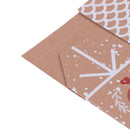 5pcs House Shape Christmas Candy Gift Bags With Ropes Xmas Tree Cookie Bags BX