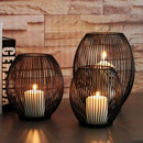Metal LED Candle Holder Case Tea Light Votive Candleholder Table Centerpiece L