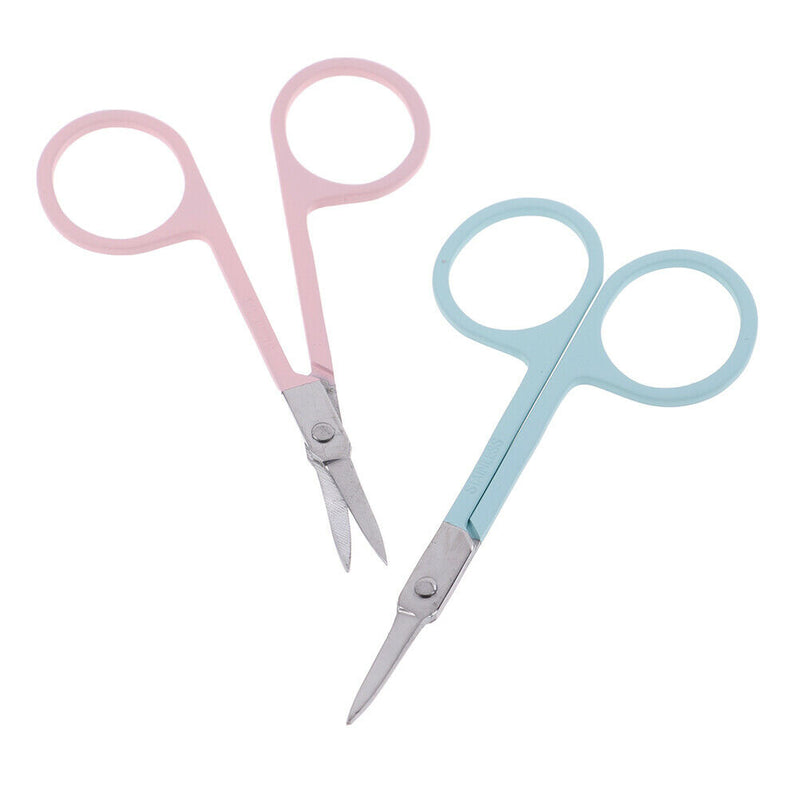 1Pc stainless steel makeup eyebrow hair nose hair eyelash scissors cutter to Bj