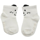 Baby Girls Cotton Cartoon Pattern Anti-Slip Socks White Sï¼ˆ0 - 2 yearsï¼‰