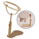 Solid Wooden Embroidery Hoop Stand Rack Adjustable 35-46cm Cross Stitch Frame