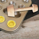 Egg Tart Tamper Double Side Wooden Pastry Pusher Baking Shaping Kitchen DIY Tool