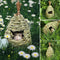 Hanging Bird House Natural Fiber Finch Bird Nest Hut Outdoor Cage