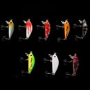 Mini 8Pcs/Lot Fishing Lure Crank Bait Hook Bass Crank bait Tackle 5CM/3.6G N7E6