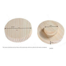 Round Organizer Unfinished Unpainted Wooden Bracelet Earrings Ring Holder J