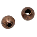 500 Copper Tone Round Spacer Beads 4mm Z1I3
