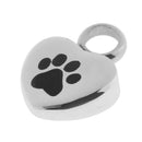 Heart Shape Pet Urn Cremation Pendant Ashes Memorial With Filling Kit Unisex