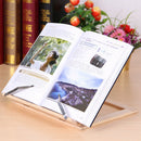 Book Stand Reading Bracket Wooden Frame Tablet Support Music Adjustable Angle